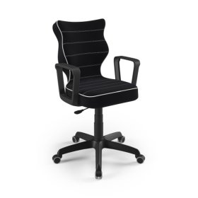 Chaise de bureau ajustée à une hauteur de 159-188 cm - noire, ENTELO