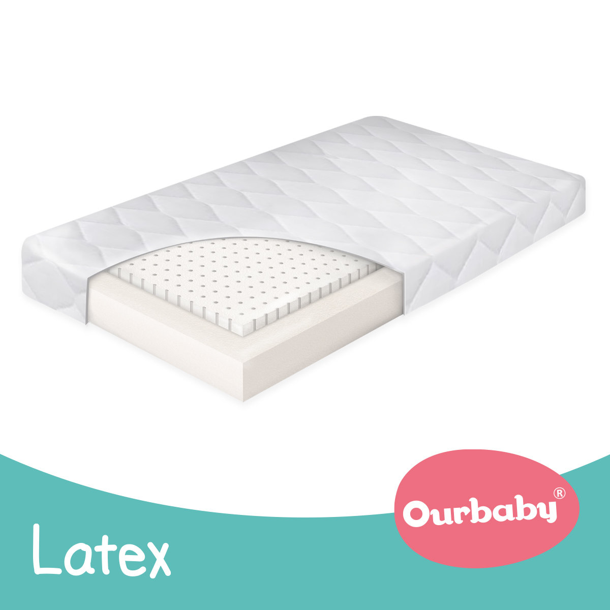 Matelas 80x180 cm pour enfant - Mousse ou Latex - Jurassien