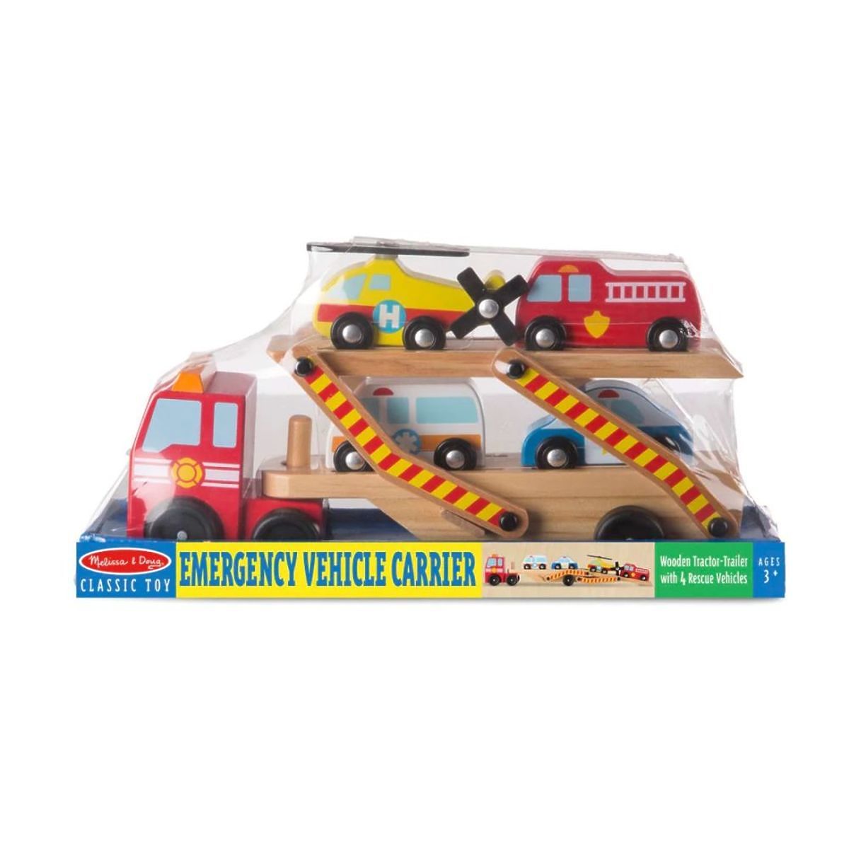 Camion avec véhicules de sauvetage