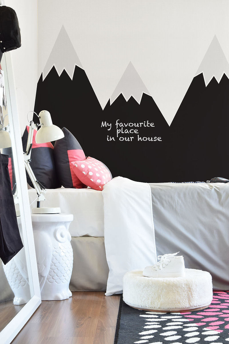 Décorations pour lit DEKORNIK - montagnes noire