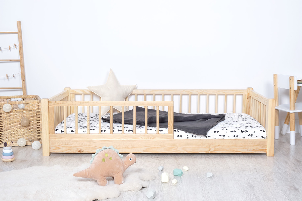 Lit bas enfant Montessori Ourbaby - naturel - banaby.fr