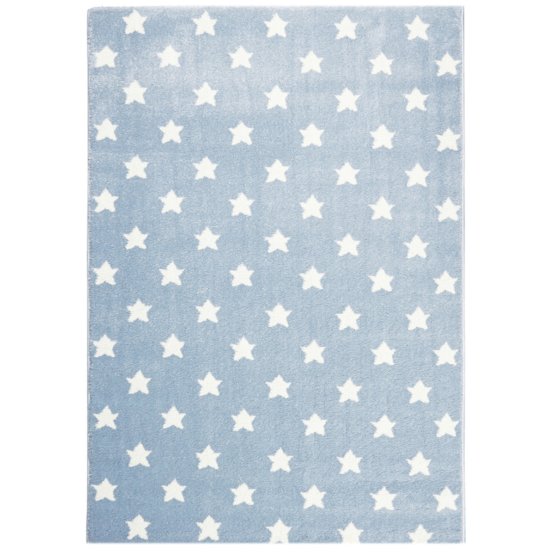 Pour enfants tapis LITTLE STARS bleu/blanc