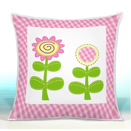 Coussin HAPPY DAISIES PINK 17