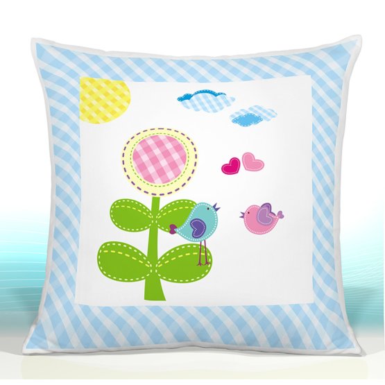 Coussin HAPPY DAISIES BLUE 16