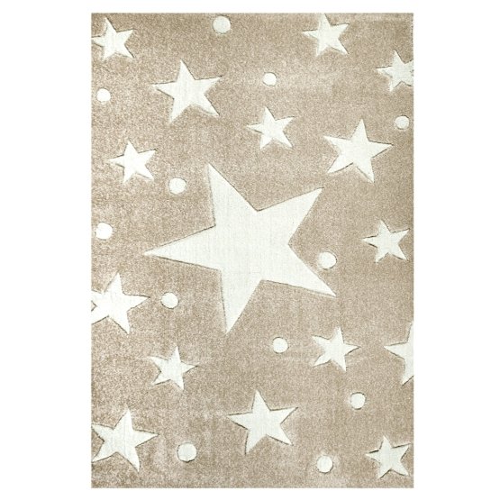 Pour enfants tapis STARS rouge / blanc