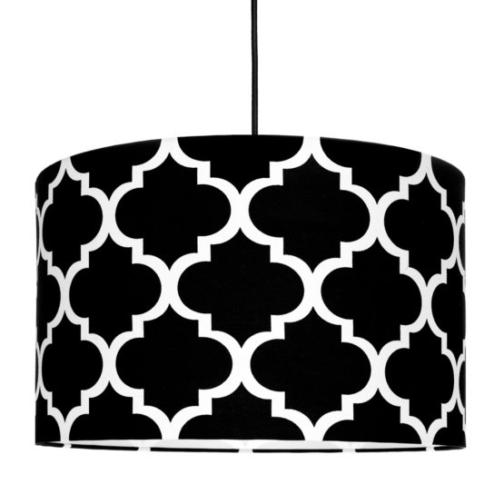 Textile pendante lampe Maroc - noire