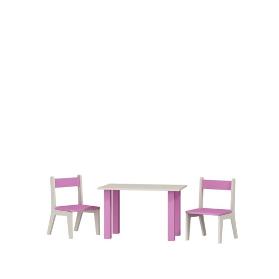 Table + 2 chaises pour enfants 