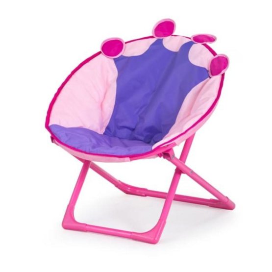 Chaise pliante rose pour enfant - Queen