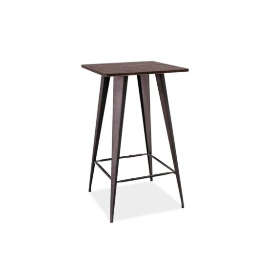 bar table Retta sombre noyer / graphite