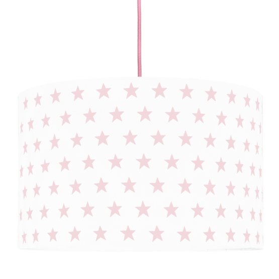 Textile pendante lampe Étoiles - rose