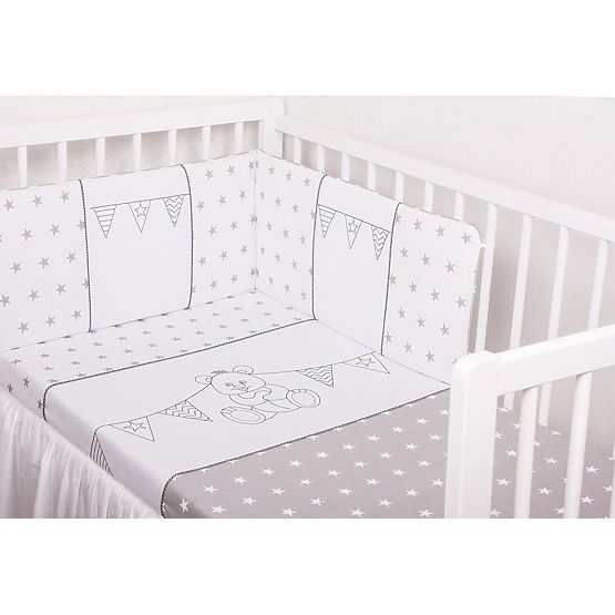 2-dílné literie à lit bébé minky - Zebra