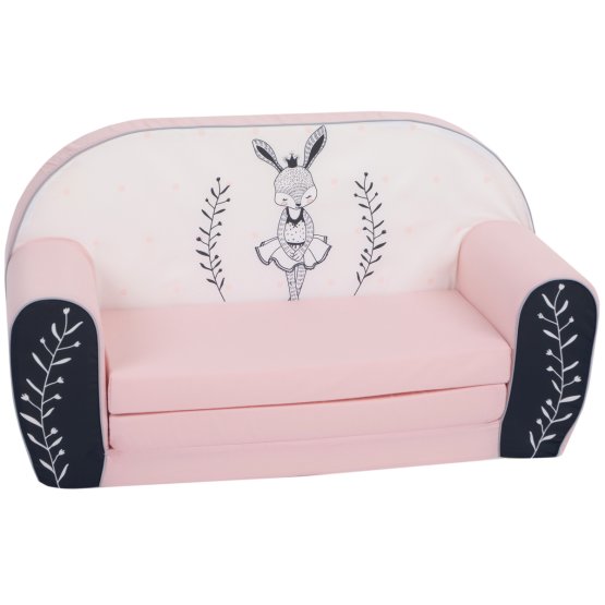 Canapé enfant Bunny Ballerina - blanc-rose