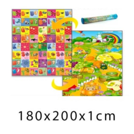 Pour enfants mousse tapis - Fécond paysage + ABC 180x200x1 cm
