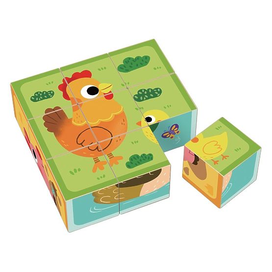2Kids Toys Blocs en Bois Ferme