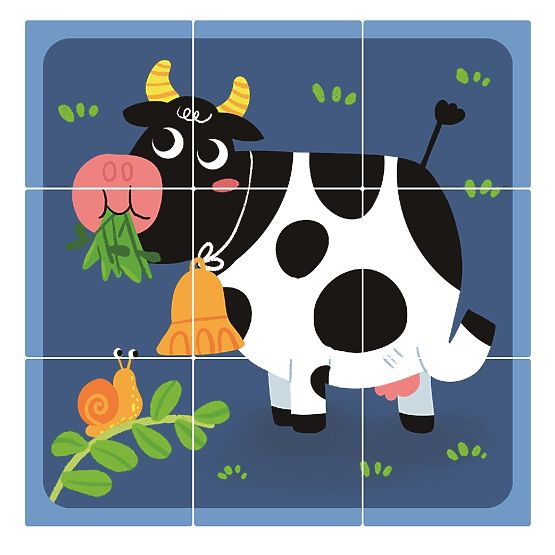 2Kids Toys Blocs en Bois Ferme