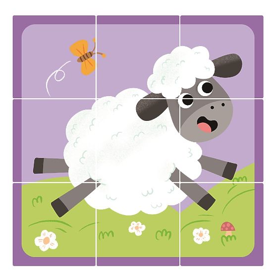 2Kids Toys Blocs en Bois Ferme