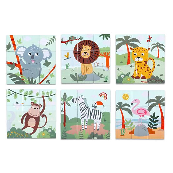 2Kids Toys Blocs en bois Safari