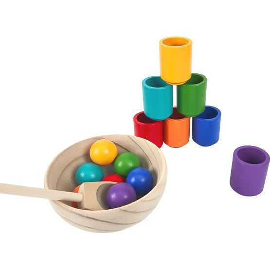 2Kids Toys Boules et Coupelles Arc-en-ciel 7 couleurs