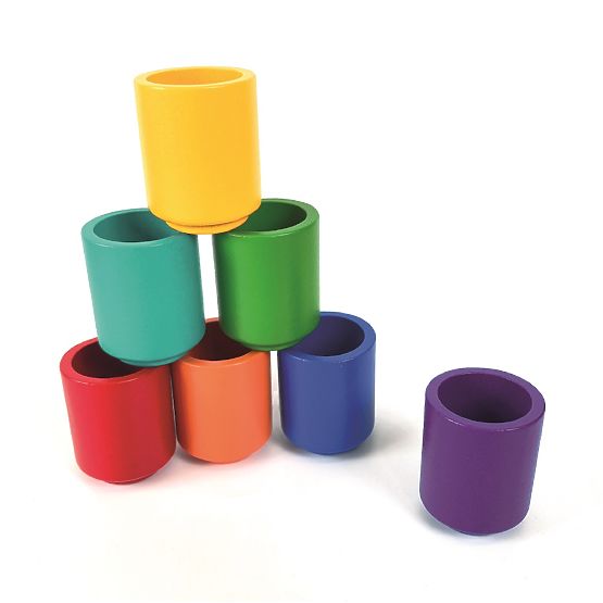 2Kids Toys Boules et Coupelles Arc-en-ciel 7 couleurs