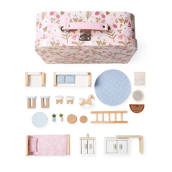2Kids Toys Maison de poupée dans une valise Salon
