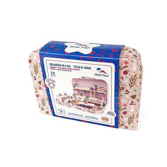 2Kids Toys Maison de poupée en valise Cuisine