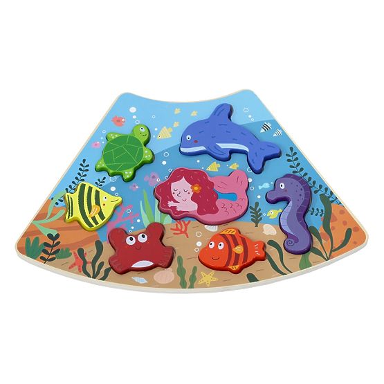 2Kids Toys Puzzle en bois Cercle connectable 6 en 1