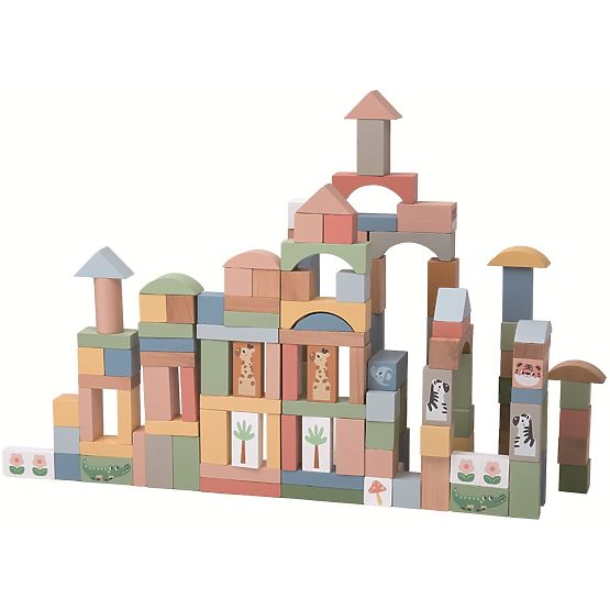 2Kids Toys Safari blocs avec animaux 120 pcs