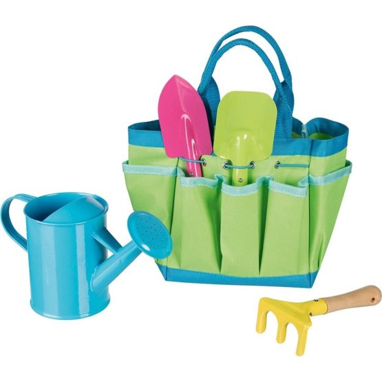 Outils de jardinage dans un sac