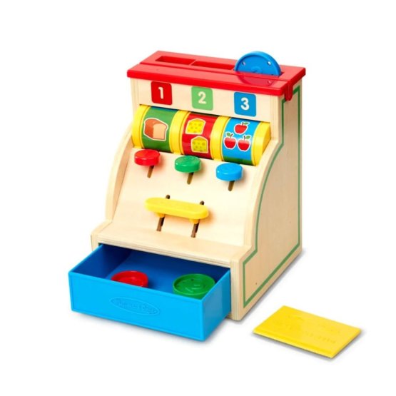 Caisse enregistreuse en bois 123 Melissa & Doug