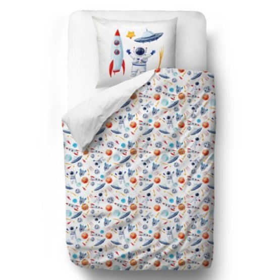Monsieur. Little Fox Bedding Space - couverture: 135 x 200 cm oreiller: 60 x 50 cm