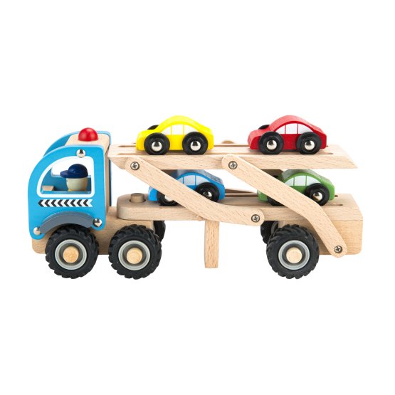 Camion en bois avec petites voitures