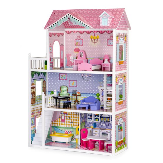 Maison en bois pour poupées Lilly