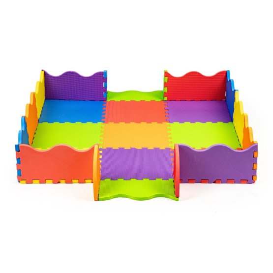 Coussin en mousse - puzzle coloré