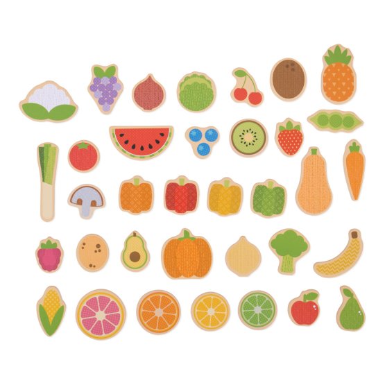 Bigjigs Toys Aimants fruits et légumes