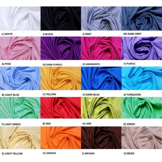 Drap de lit en coton 190x90 cm - divers coloris