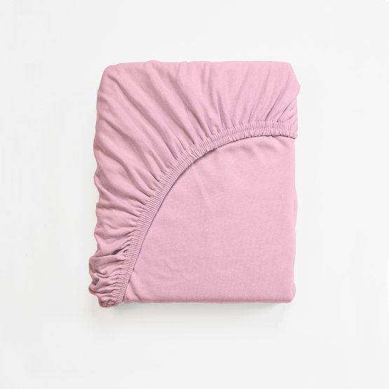 Drap de lit en coton 140x70 cm - rose