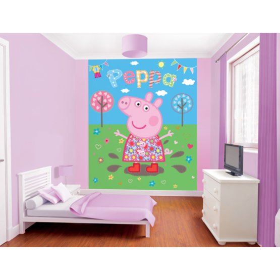 Bébé 8 pièce fototapeta - Peppa Pig