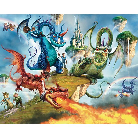 3D fond d’écran Chevaliers Dragon