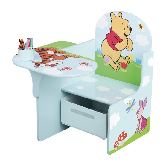 chaise avec une table Ours en peluche Winnie l’ourson