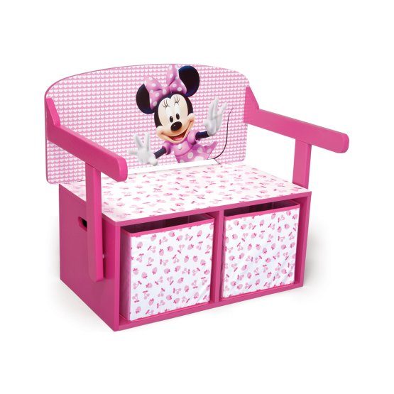 Bébé banc avec stockage espace Une souris Minnie