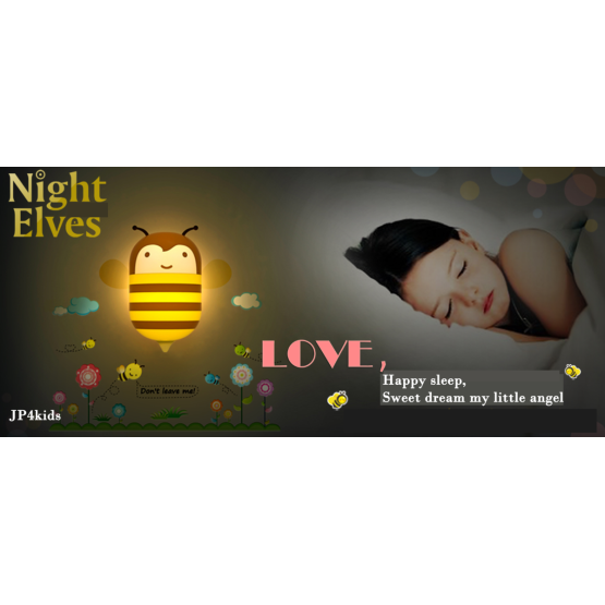 Bébé de nuit LED lampe de lecture - Abeille
