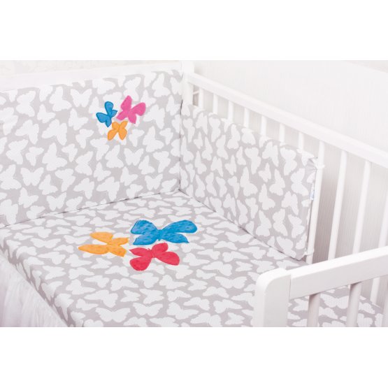 Linge de lit à lit bébé - papillons