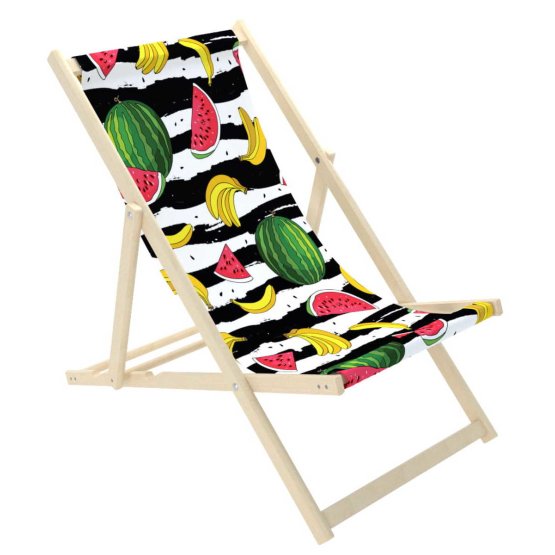 Chaise de plage Melons et bananes