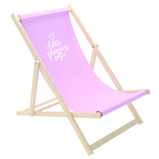 Petite chaise de plage princesse - rose