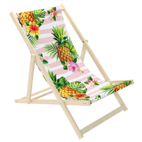 Chaise de plage ananas