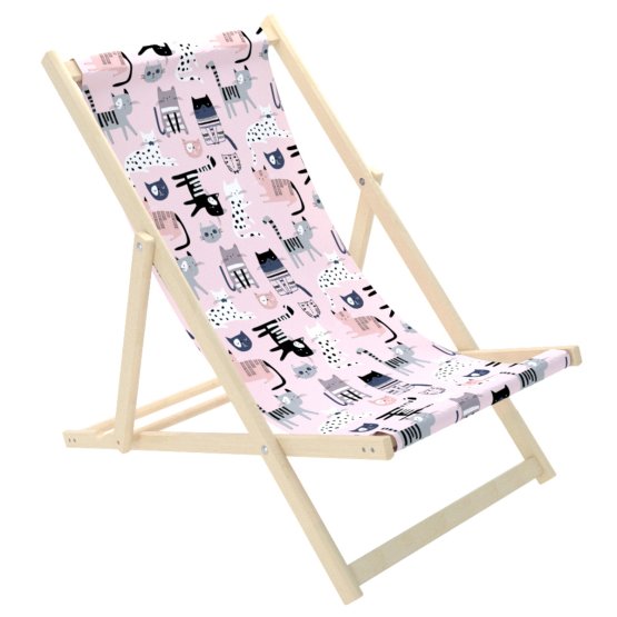 Chaise de plage pour enfants Chats