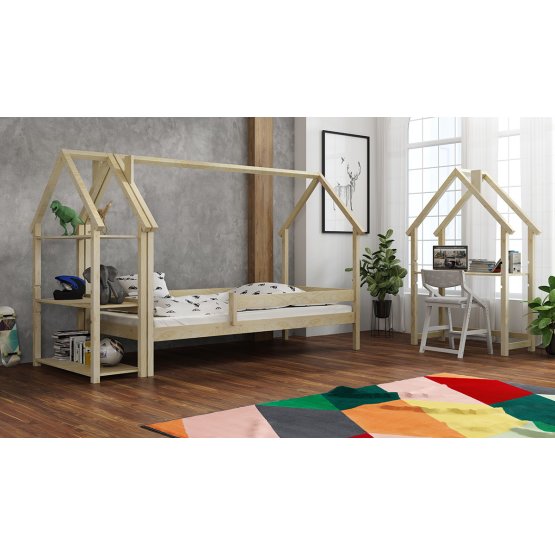 Lit cabane pour enfants Frank - naturel