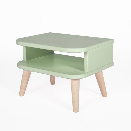 Table de chevet NELL - vert pastel