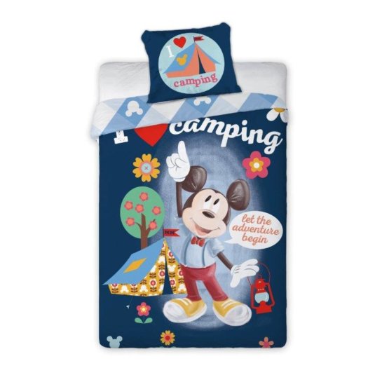 Dětské povlečení 140x200 + 70x90 Mickey Mouse Camping