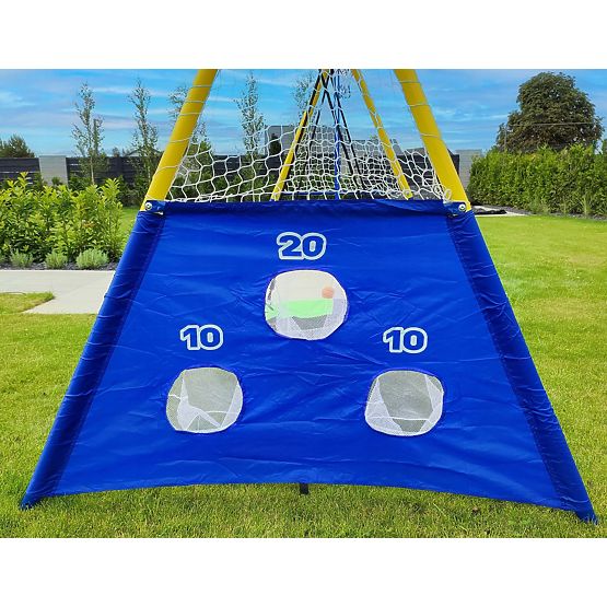 Aire de jeux AMICO 2 balançoires panier de jeu